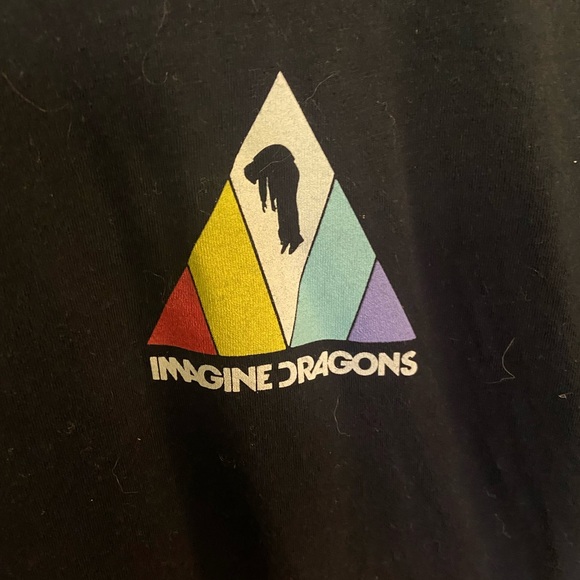 Imagine dragons graphic print band black crew neck short sleeve unisex medium - Picture 2 of 5